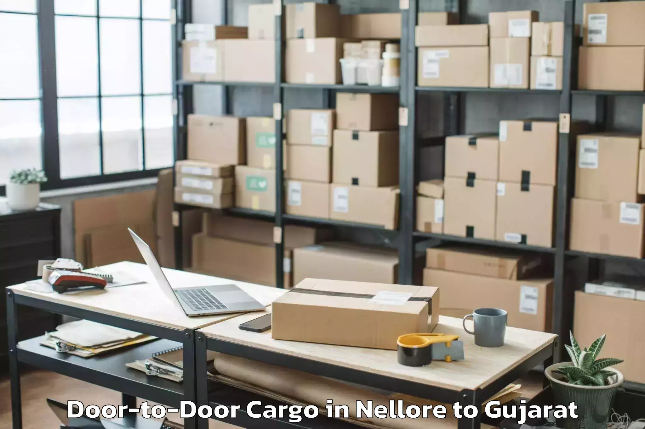 Affordable Nellore to Vadnagar Door To Door Cargo